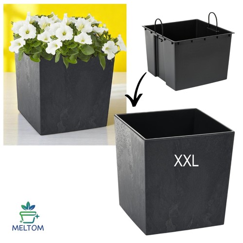 Pflanzkübel xxl eckig - pflanzkübel, niedrig