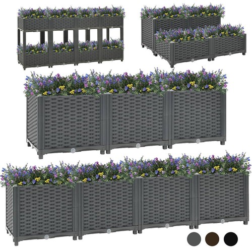Großer hochbeet polyrattan - hochbeet,