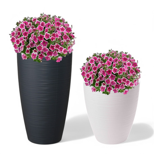 Blumenkübel rund wellen 4 - blumenkübel,