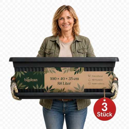 3er pack blumenkübel jumbo - 3er,